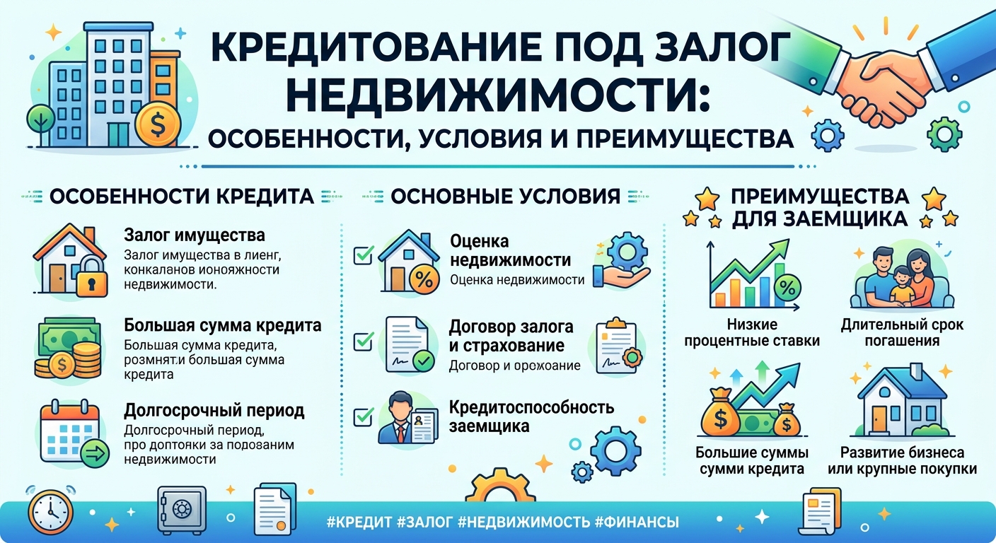 Кредитование под залог недвижимости: особенности, условия и преимущества
